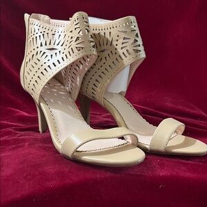 Madison Tan Cutout Heels
